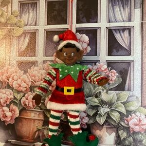 Kurt Adler Elf Ornament - Red, Green, and White